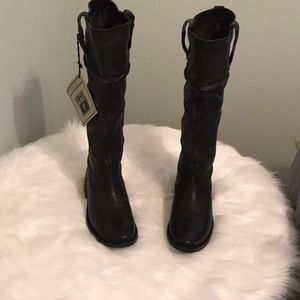 (Frye) Shirley Artisan Tall Black boots shoes